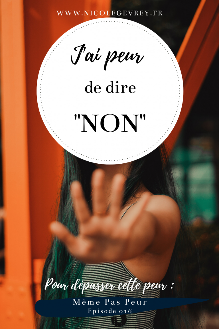 J'ai peur de dire J'ai peur de dire