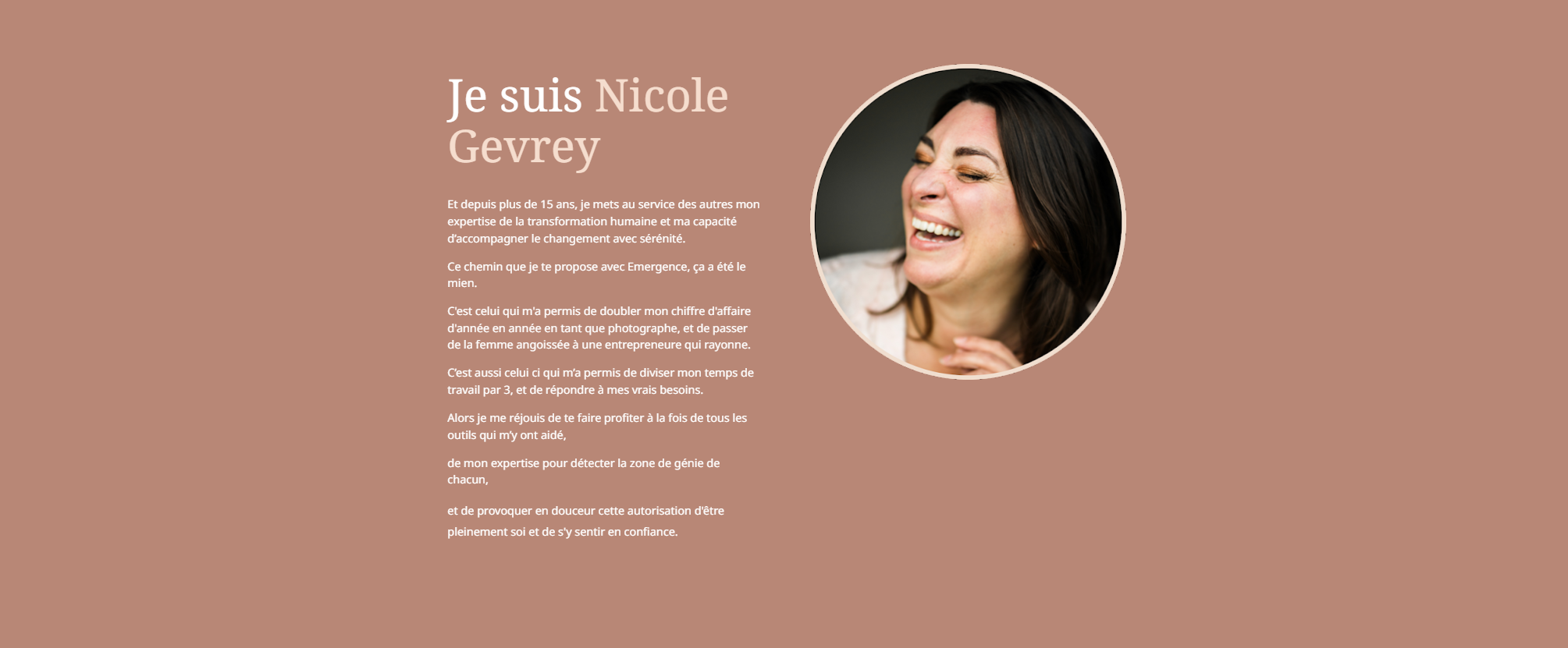 Présentation Nicole Gevrey